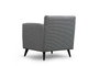Atelier Del Sofa Nordic Armchair Patterned Blanco y Negro